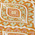 8' X 10' Orange Peach And Ivory Floral Washable Indoor Outdoor Area Rug