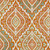 8' X 10' Orange Peach And Ivory Floral Washable Indoor Outdoor Area Rug