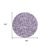 8' Purple And Lavender Round Abstract Washable Indoor Outdoor Area Rug