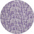 8' Purple And Lavender Round Abstract Washable Indoor Outdoor Area Rug