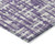 8' Purple And Lavender Round Abstract Washable Indoor Outdoor Area Rug