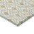 9' X 12' Gold And Beige Geometric Washable Indoor Outdoor Area Rug
