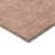 8' Copper And Ivory Round Geometric Washable Indoor Outdoor Area Rug