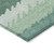 8' X 10' Sage Green And Ivory Striped Washable Indoor Outdoor Area Rug