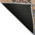 8' Terra Cotta And Charcoal Round Damask Washable Indoor Outdoor Area Rug