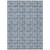 8' X 10' Navy Blue And Ivory Geometric Washable Indoor Outdoor Area Rug
