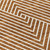 8' Terra Cotta And Ivory Round Geometric Washable Indoor Outdoor Area Rug