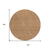 8' Terra Cotta And Ivory Round Geometric Washable Indoor Outdoor Area Rug