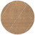 8' Terra Cotta And Ivory Round Geometric Washable Indoor Outdoor Area Rug