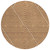 8' Terra Cotta And Ivory Round Geometric Washable Indoor Outdoor Area Rug