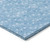 8' Round Blue Round Geometric Washable Non Skid Indoor Outdoor Area Rug