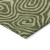 10' X 14' Olive Green And Light Green Abstract Washable Indoor Outdoor Area Rug