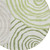 8' Artichoke Green And Fern Green Round Abstract Washable Indoor Outdoor Area Rug