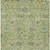 10' X 14' Mint Green Brown And Gray Floral Washable Indoor Outdoor Area Rug
