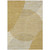 10' X 14' Gold And Beige Geometric Washable Indoor Outdoor Area Rug