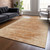 8' X 10' Salmon And Copper Abstract Washable Indoor Outdoor Area Rug