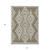 10' X 14' Taupe And Ivory Geometric Washable Indoor Outdoor Area Rug
