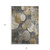 8' X 10' Brown Beige and Ivory Abstract Washable Non Skid Indoor Outdoor Area Rug