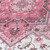 9' X 12' Pink Ivory And Gray Oriental Washable Indoor Outdoor Area Rug