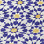 9' X 12' Navy Blue And Ivory Floral Medallion Washable Indoor Outdoor Area Rug