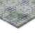 8' X 10' Purple and Green Floral Medallion Washable Non Skid Indoor Outdoor Area Rug
