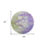 8' Purple Lilac And Artichoke Green Round Abstract Washable Indoor Outdoor Area Rug
