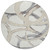 8' Ivory Gray And Beige Round Abstract Washable Indoor Outdoor Area Rug