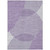 10' X 14' Purple Gray And Ivory Geometric Washable Indoor Outdoor Area Rug