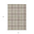 10' X 14' Beige Ivory And Green Plaid Washable Indoor Outdoor Area Rug