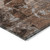 9' X 12' Brown Terracotta and Gray Floral Washable Non Skid Indoor Outdoor Area Rug