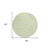 8' Artichoke Green And Mint Green Round Floral Washable Indoor Outdoor Area Rug