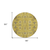8' Gold Wheat And Gray Round Oriental Washable Indoor Outdoor Area Rug