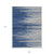 9' X 12' Navy Blue Gray And Ivory Striped Washable Indoor Outdoor Area Rug