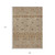 9' X 12' Brown And Beige Geometric Washable Indoor Outdoor Area Rug - 593418