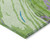 10' X 14' Green Teal Blue And Purple Abstract Washable Indoor Outdoor Area Rug