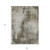 9' X 12' Brown And Tan Abstract Washable Indoor Outdoor Area Rug