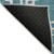8' X 10' Teal Blue And Ivory Geometric Washable Indoor Outdoor Area Rug