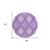 8' Plum Purple And Lavender Round Ikat Washable Indoor Outdoor Area Rug