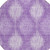 8' Plum Purple And Lavender Round Ikat Washable Indoor Outdoor Area Rug