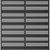 72" Black Steel Six Panel Outdoor Privacy Screen