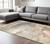 8' X 11' Pink and Cream Abstract Power Loom Area Rug