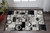 2' X 5' Black And Gray Geometric Area Rug