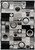 2' X 5' Black And Gray Geometric Area Rug