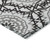 3' X 5' White Black And Gray Floral Medallion Washable Indoor Outdoor Area Rug