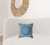 16" X 16" Blue And Pink Zippered Geometric Indoor Outdoor Throw Pillow