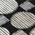 8' Black Gray And Ivory Round Geometric Washable Indoor Outdoor Area Rug