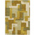 3' X 5' Wheat Ivory And Gold Geometric Washable Indoor Outdoor Area Rug