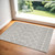 2' X 3' Gray and Ivory Geometric Area Rug