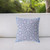28 Lilac Blue Geostar Indoor Outdoor Throw Pillow