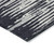 8' X 10' Black Gray And Ivory Striped Washable Indoor Outdoor Area Rug